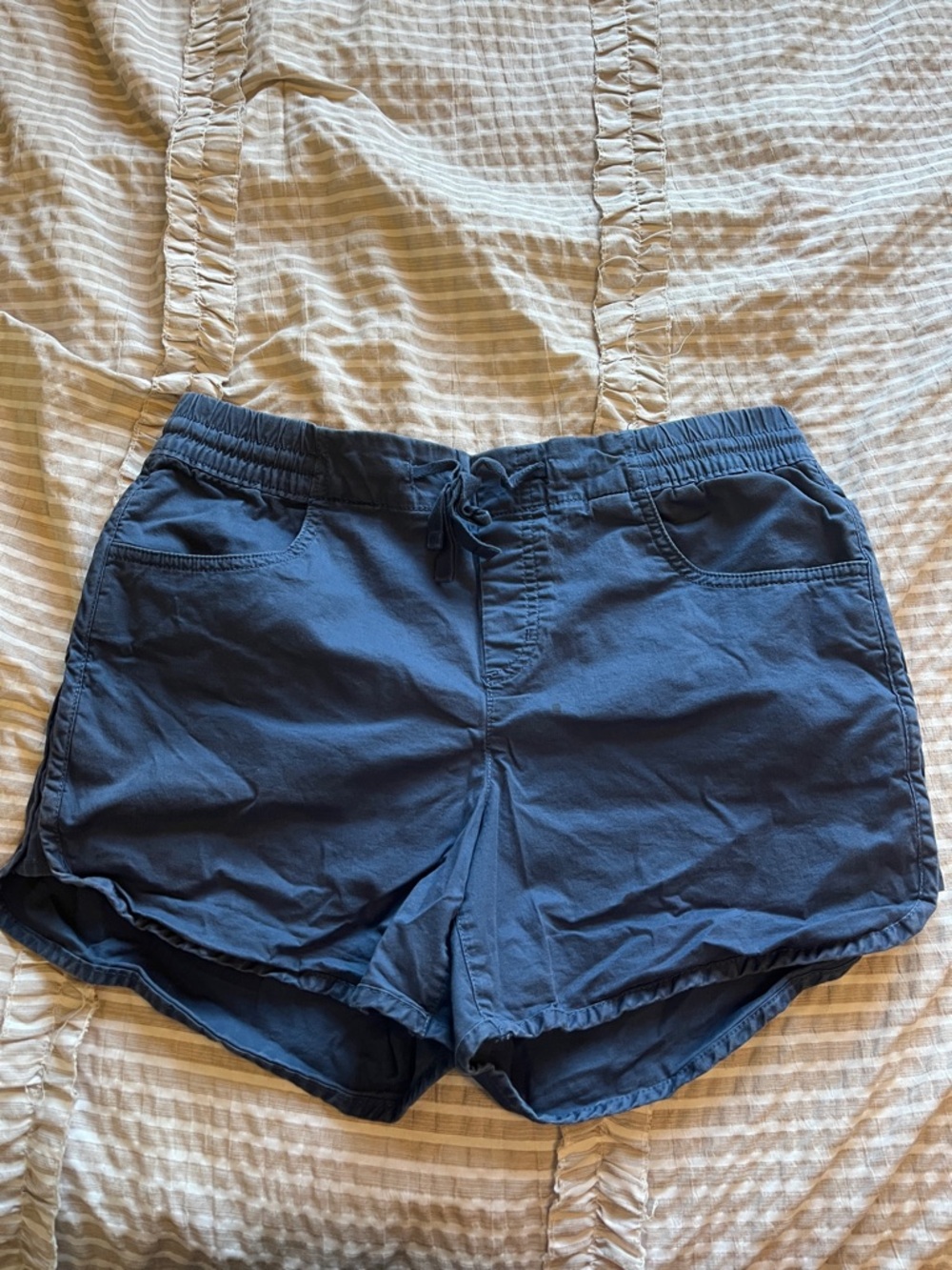 Eddie Bauer Navy Elastic Waist Pull-On Shorts